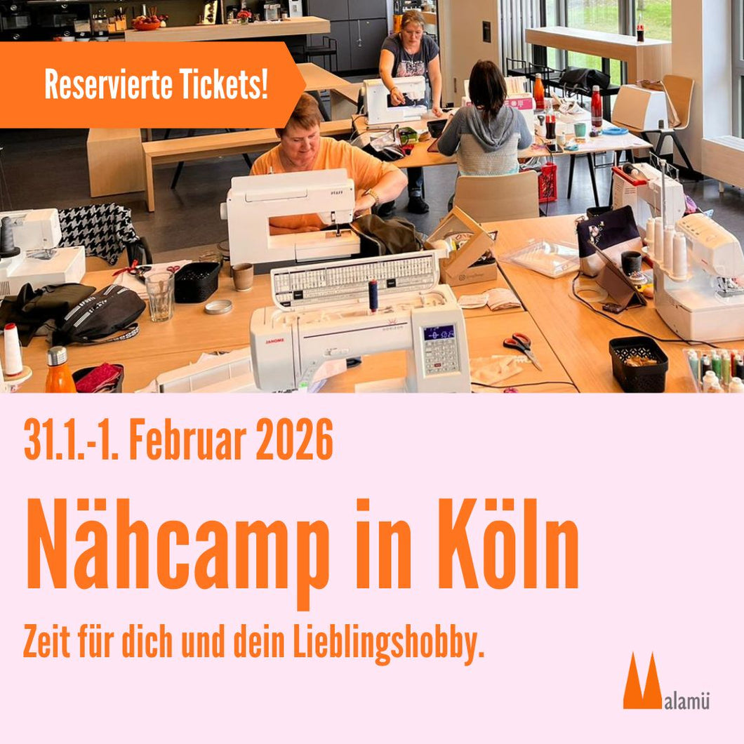 Januar Nähcamp in Köln 31.1.-1.2.2026