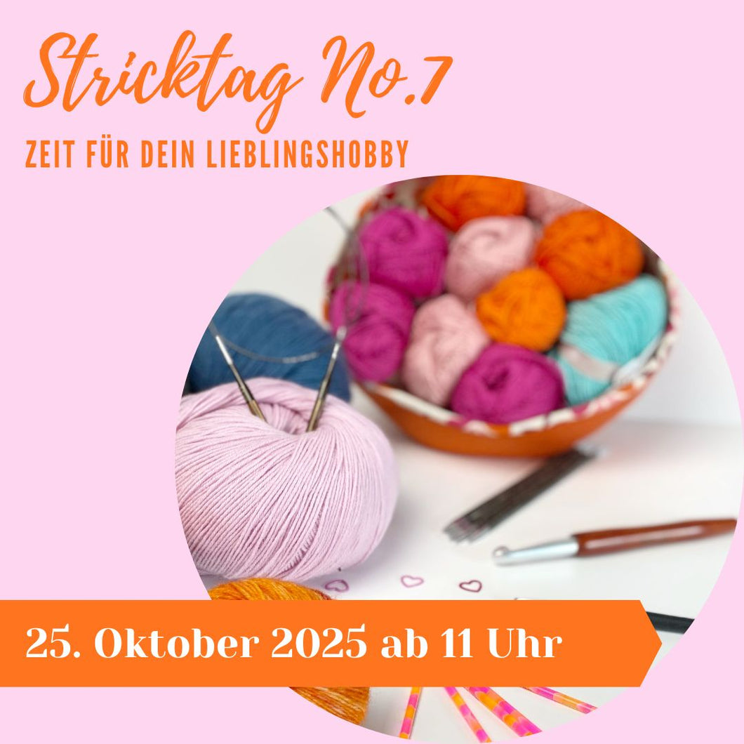 Stricktag No.7: 25. Oktober 2025 Stricktreffen in Köln
