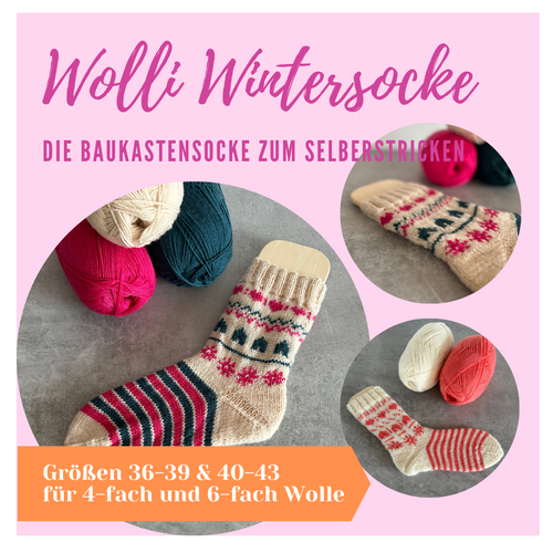 Wolli Wintersocke - Anleitung zum Socken stricken!