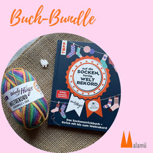 Laden Sie das Bild in den Galerie-Viewer, Woolly Hugs Sockenweltrekord signiertes Buch-Bundle