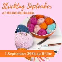 Laden Sie das Bild in den Galerie-Viewer, Stricktag 5. September 2026 Stricktreffen in Köln