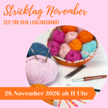 Laden Sie das Bild in den Galerie-Viewer, Stricktag 28. November 2026 Stricktreffen in Köln