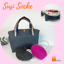 Laden Sie das Bild in den Galerie-Viewer, Susi Socke - Anleitung und Schnittmuster für eine Socken Projekttasche