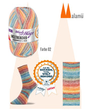 Laden Sie das Bild in den Galerie-Viewer, Woolly Hugs Weltrekord Sockenwolle 4-fach