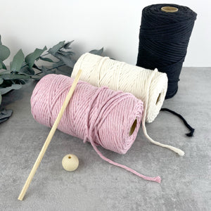 DIY-Set Makramee Mini-Wandbehang (natur)