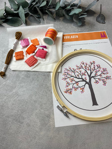 Modern Embroidery: Baum Stickvorlage mit Anleitung