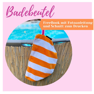 FreeBook Badebeutel - Anleitung und Schnittmuster
